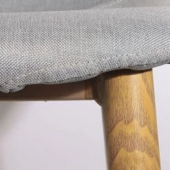 Toilinux Chaises Et Tabourets De Bar 4 Tabourets De Bar Scandinave Gris -Bancs Soldes 4 tabourets de bar scandinave gris 4