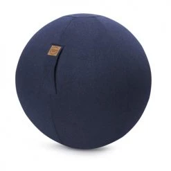 Sitting Point Chaises De Bureau Balle D'assise Aspect Feutrine Marine Avec Poignée Polyester D65