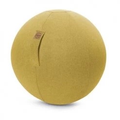 Sitting Point Chaises De Bureau Balle D'assise Aspect Feutrine Moutarde Avec Poignée Polyester D65