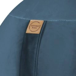 Sitting Point Chaises De Bureau Balle D'assise Avec Poignée Bleu Pétrole Velours D65 -Bancs Soldes balle d assise avec poignee bleu petrole velours d65 2