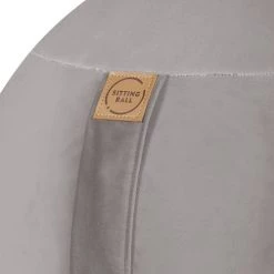 Sitting Point Chaises De Bureau Balle D'assise Avec Poignée Gris Clair Velours D65 -Bancs Soldes balle d assise avec poignee gris clair velours d65 2