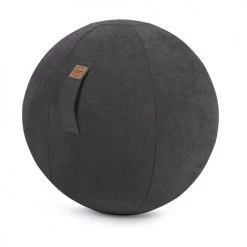 Sitting Point Chaises De Bureau Balle D'assise Design En Suédine Noir Avec Poignée D65