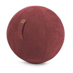 Sitting Point Chaises De Bureau Balle D'assise Design En Suédine Rouge Avec Poignée D65