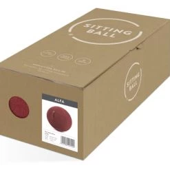 Sitting Point Chaises De Bureau Balle D'assise Design En Suédine Rouge Avec Poignée D65 -Bancs Soldes balle d assise design en suedine rouge avec poignee d65 3