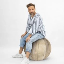 Sitting Point Chaises De Bureau Balle D'assise Motif Bois Avec Poignée Polyester D65 -Bancs Soldes balle d assise motif bois avec poignee polyester d65 5