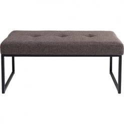 Kare Design Bancs Banc 1 Place En Tissu Marron Et Acier