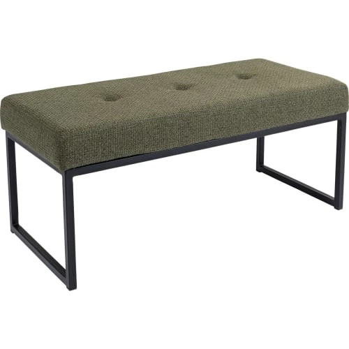 Kare Design Bancs Banc 1 Place En Tissu Vert Et Acier 4 Kare Design Bancs Banc 1 Place En Tissu Vert Et Acier – Image 2