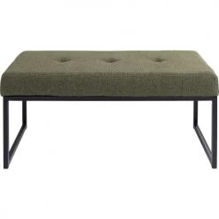 Kare Design Bancs Banc 1 Place En Tissu Vert Et Acier