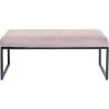 Kare Design Bancs Banc 1 Place En Velours Rose Et Acier Noir