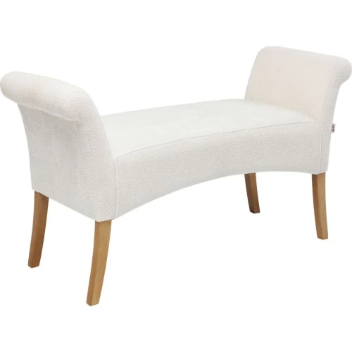 Kare Design Bancs Banc 2 Places Blanc Et Hêtre Massif 6 Kare Design Bancs Banc 2 Places Blanc Et Hêtre Massif – Image 4