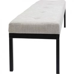 Kare Design Bancs Banc 2 Places Crème Et Acier -Bancs Soldes banc 2 places creme et acier 4