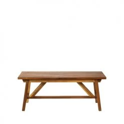 Drawer Bancs Banc 2 Places En Acacia Bois Foncé