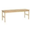 Hubsch Bancs Banc 2 Places En Bois Beige -Bancs Soldes banc 2 places en bois beige