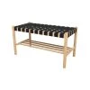 Rendez Vous Déco Bancs Banc 2 Places En Bois D'hévéa Huilé Et Tissu Noir 1 Rendez Vous Déco Bancs Banc 2 Places En Bois D'hévéa Huilé Et Tissu Noir -Bancs Soldes banc 2 places en bois d hevea huile et tissu noir