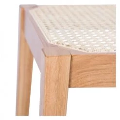 Rendez Vous Déco Bancs Banc 2 Places En Bois De Chêne Massif Et Cannage -Bancs Soldes banc 2 places en bois de chene massif et cannage 2