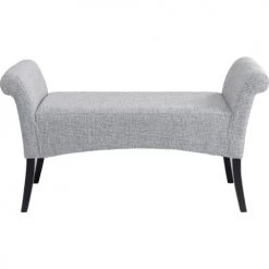 Kare Design Bancs Banc 2 Places Gris Clair Et Hêtre Massif