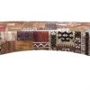 Kare Design Bancs Banc 2 Places Patchwork Marron Et Hêtre Massif