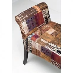 Kare Design Bancs Banc 2 Places Patchwork Marron Et Hêtre Massif -Bancs Soldes banc 2 places patchwork marron et hetre massif 3