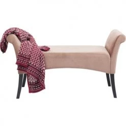 Kare Design Bancs Banc 2 Places Velours Rose Et Hêtre Massif -Bancs Soldes banc 2 places velours rose et hetre massif 3
