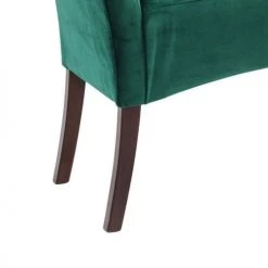 Kare Design Bancs Banc 2 Places Velours Vert Et Hêtre Massif -Bancs Soldes banc 2 places velours vert et hetre massif 4