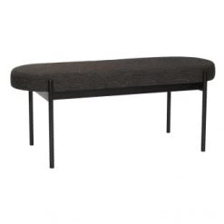 Hubsch Bancs Banc 3 Places En Tissu Gris