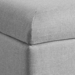 Tectake Bancs Banc Avec Coffre De Rangement Aspect Lin RANYA Effet Gris Clair -Bancs Soldes banc avec coffre de rangement aspect lin ranya effet gris clair 4