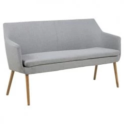 Toilinux Bancs Banc Avec Dossier Et Accoudoirs Pour Salle à Manger En Polyester