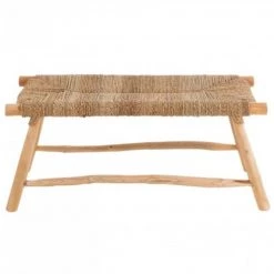 Meubles & Design Bancs Banc Bohème En Bois Et Corde Naturel -Bancs Soldes banc boheme en bois et corde naturel 2