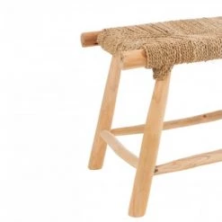 Meubles & Design Bancs Banc Bohème En Bois Et Corde Naturel -Bancs Soldes banc boheme en bois et corde naturel 5