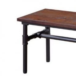 Mathi Design Bancs Banc Bois Et Acier -Bancs Soldes banc bois et acier 2