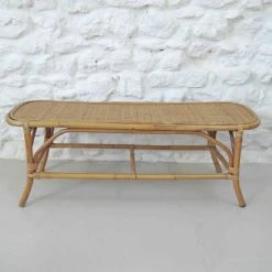 Casatera Bancs Banc Bout De Lit En Rotin Naturel Bois Clair -Bancs Soldes banc bout de lit en rotin naturel bois clair 2