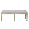 Maisons Du Monde Bancs Banc Capitonné Gris Clair Et En Hévéa