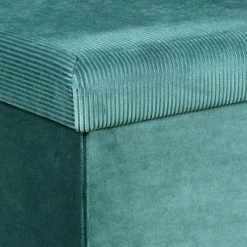 The Home Deco Factory Bancs Banc Coffre De Rangement Bleu Cadet -Bancs Soldes banc coffre de rangement bleu cadet 4