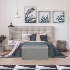 The Home Deco Factory Bancs Banc Coffre De Rangement Gris Souris -Bancs Soldes banc coffre de rangement gris souris 1