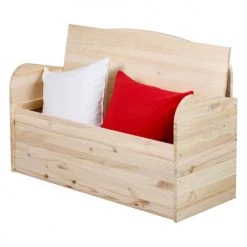 Grenier Alpin Bancs Banc Coffre Pin Brut -Bancs Soldes banc coffre pin brut 5