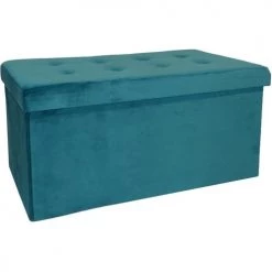 Jardindeco Bancs Banc Coffre Pliable 8 Boutons Gris -Bancs Soldes banc coffre pliable 8 boutons gris 2