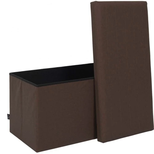 The Home Deco Factory Bancs Banc Coffre Pliable En Pu Jill 5 The Home Deco Factory Bancs Banc Coffre Pliable En Pu Jill – Image 3