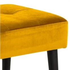 Meubles & Design Bancs Banc Contemporain En Velours Matelassé Et Pied En Métal Moutarde 12 Meubles & Design Bancs Banc Contemporain En Velours Matelassé Et Pied En Métal Moutarde -Bancs Soldes banc contemporain en velours matelasse et pied en metal moutarde 4