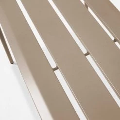 Oviala Bancs Banc D'intérieur En Métal Taupe -Bancs Soldes banc d interieur en metal taupe 3