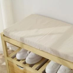 Mobili Rebecca Bancs Banc De Rangement 2 Tiroirs Et 1 étagère En Bois De Paulownia Brun 10 Mobili Rebecca Bancs Banc De Rangement 2 Tiroirs Et 1 étagère En Bois De Paulownia Brun -Bancs Soldes banc de rangement 2 tiroirs et 1 etagere en bois de paulownia brun 3