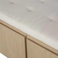 Maisons Du Monde Bancs Banc De Rangement En Bois Beige 2 Portes 2 Tiroirs -Bancs Soldes banc de rangement en bois beige 2 portes 2 tiroirs 1000 5 28 226020 3