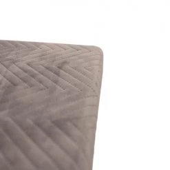 The Home Deco Factory Bancs Banc De Rangement Pliable Design Velours Gris -Bancs Soldes banc de rangement pliable design velours gris 2