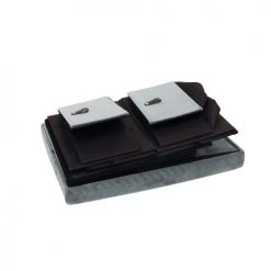 The Home Deco Factory Bancs Banc De Rangement Pliable Design Velours Gris -Bancs Soldes banc de rangement pliable design velours gris 3