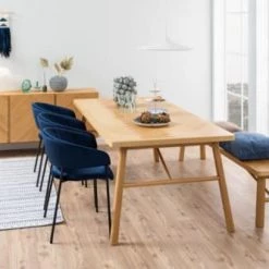 Hellin Bancs Banc De Salle à Manger En Chêne De Style Scandinave L200 -Bancs Soldes banc de salle a manger en chene de style scandinave l200 2