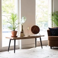 Dutchbone Bancs Banc Design En Noyer 180cm -Bancs Soldes banc design en noyer 180cm 1