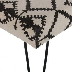 WOMO-DESIGN Bancs Banc Design Noir/gris, 122x49x40 Cm, Revêtement En Tissu 7 WOMO-DESIGN Bancs Banc Design Noir/gris, 122x49x40 Cm, Revêtement En Tissu -Bancs Soldes banc design noir gris 122x49x40 cm revetement en tissu 1