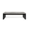TEMAHOME Bancs Banc Effet Bois Béton Et Noir -Bancs Soldes banc effet bois beton et noir