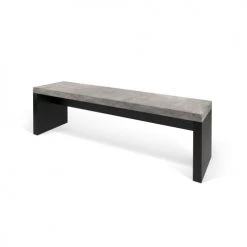 TEMAHOME Bancs Banc Effet Bois Béton Et Noir 9 TEMAHOME Bancs Banc Effet Bois Béton Et Noir -Bancs Soldes banc effet bois beton et noir 2