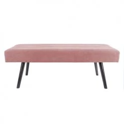 Leitmotiv Bancs Banc Effet Daim Rose -Bancs Soldes banc effet daim rose 4