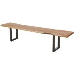 Maisons Du Monde Bancs Banc En Acacia Et Métal Noir -Bancs Soldes banc en acacia et metal noir 1000 15 39 197946 2